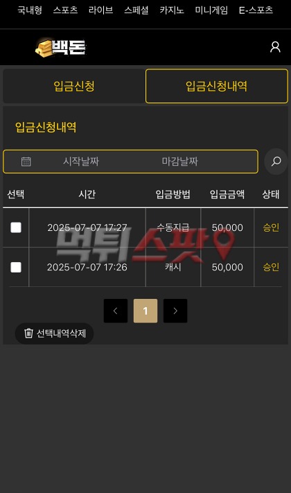 백돈 12만원도 못 내주고 먹튀 하는 걸뱅이 사이트입니다.