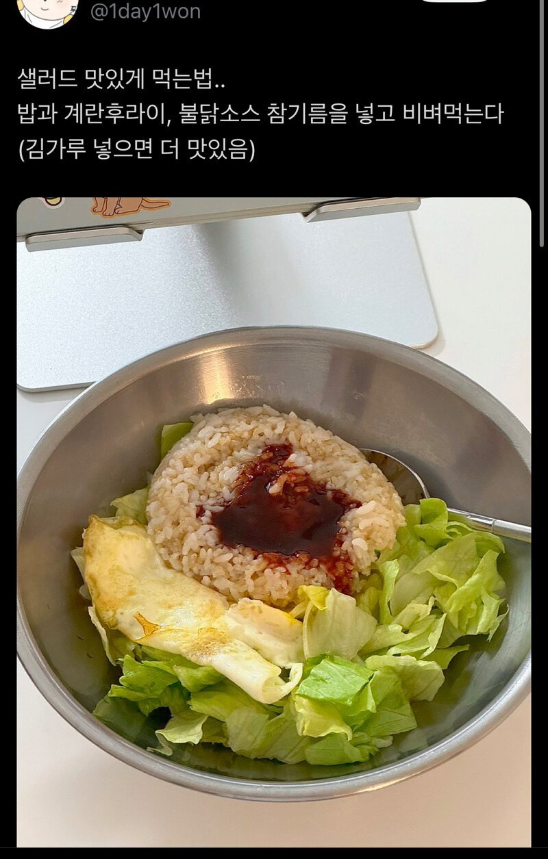 샐러드 맛 있게 먹는 법