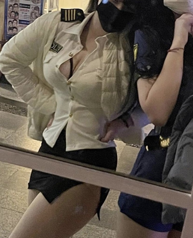 경찰 코스프레 처자