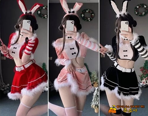 오늘 입을 옷고르는 여친