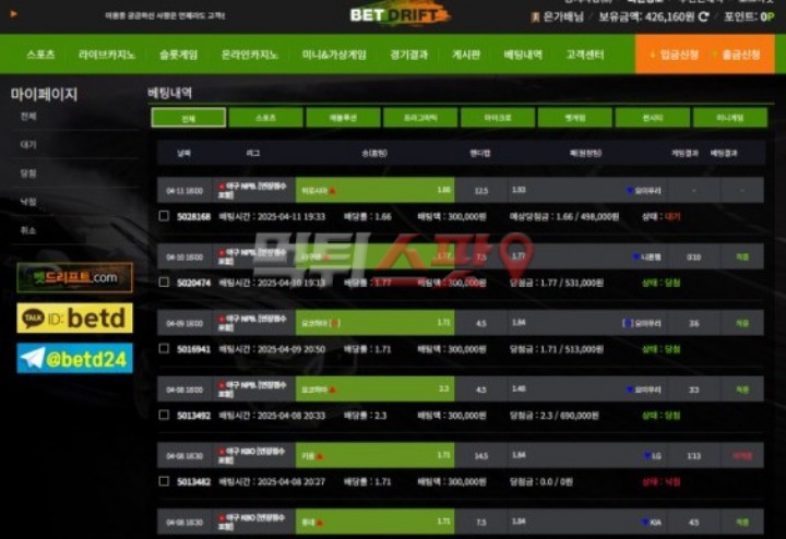 벳드리프트 116만원조차 곱게 못 주는 파렴치한 먹튀사이트