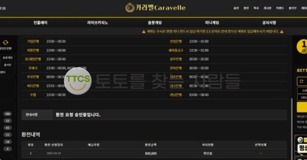 카라벨 들어가는 구멍만 있고 나오는 구멍은 없이 먹튀